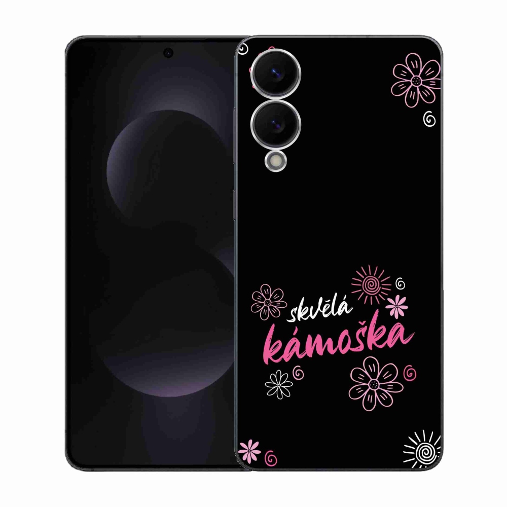 Gél borító mmCase Samsung Galaxy S25 Edge - nagyszerű haver fekete háttérrel