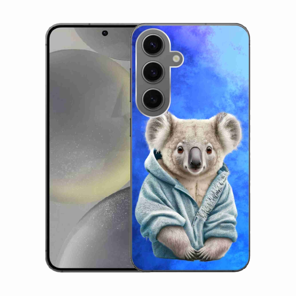 Zselés borítás mmCase Samsung Galaxy S24 készülékhez - koala pulóverben