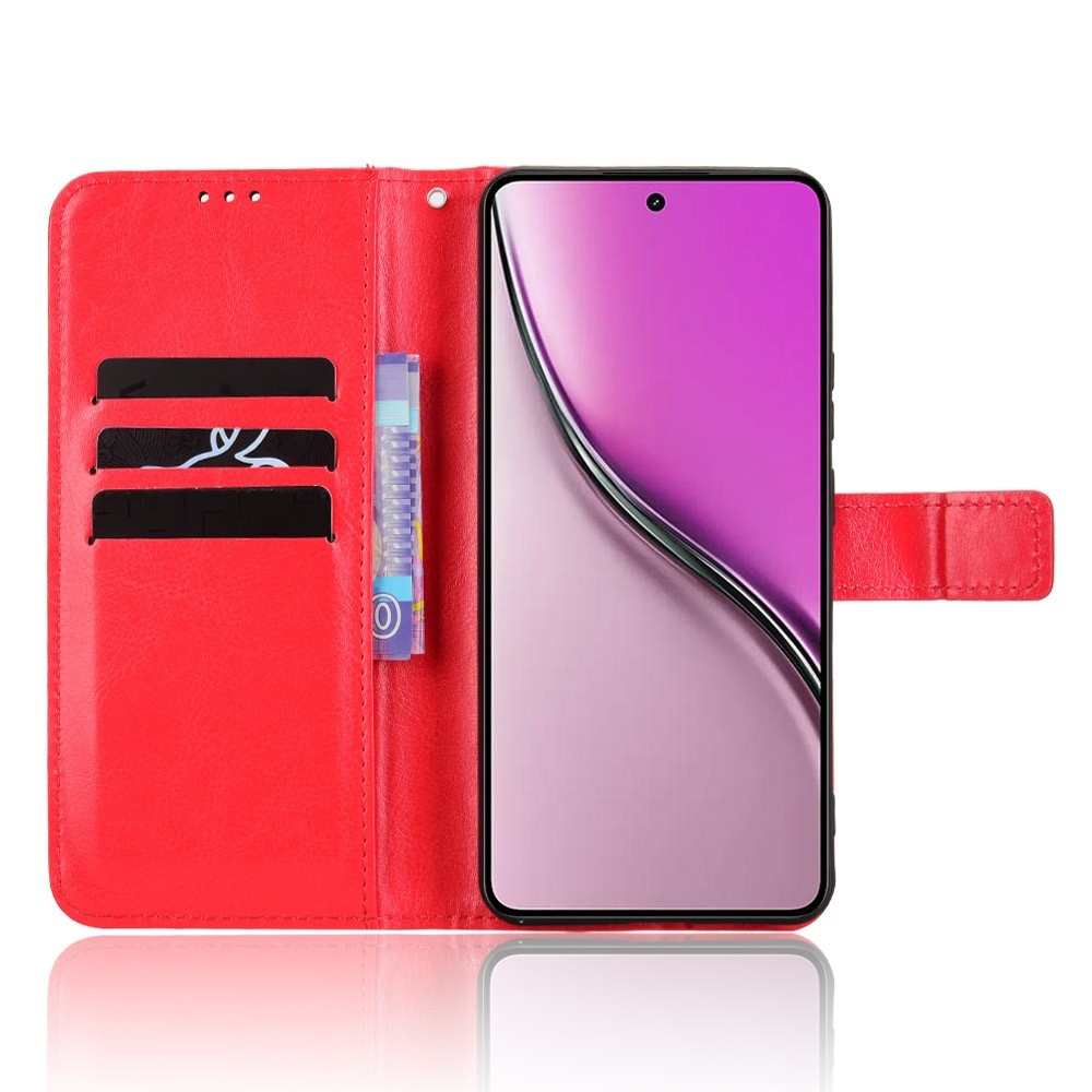 Őrült könyvtáska a Realme 14 5G-hez - piros