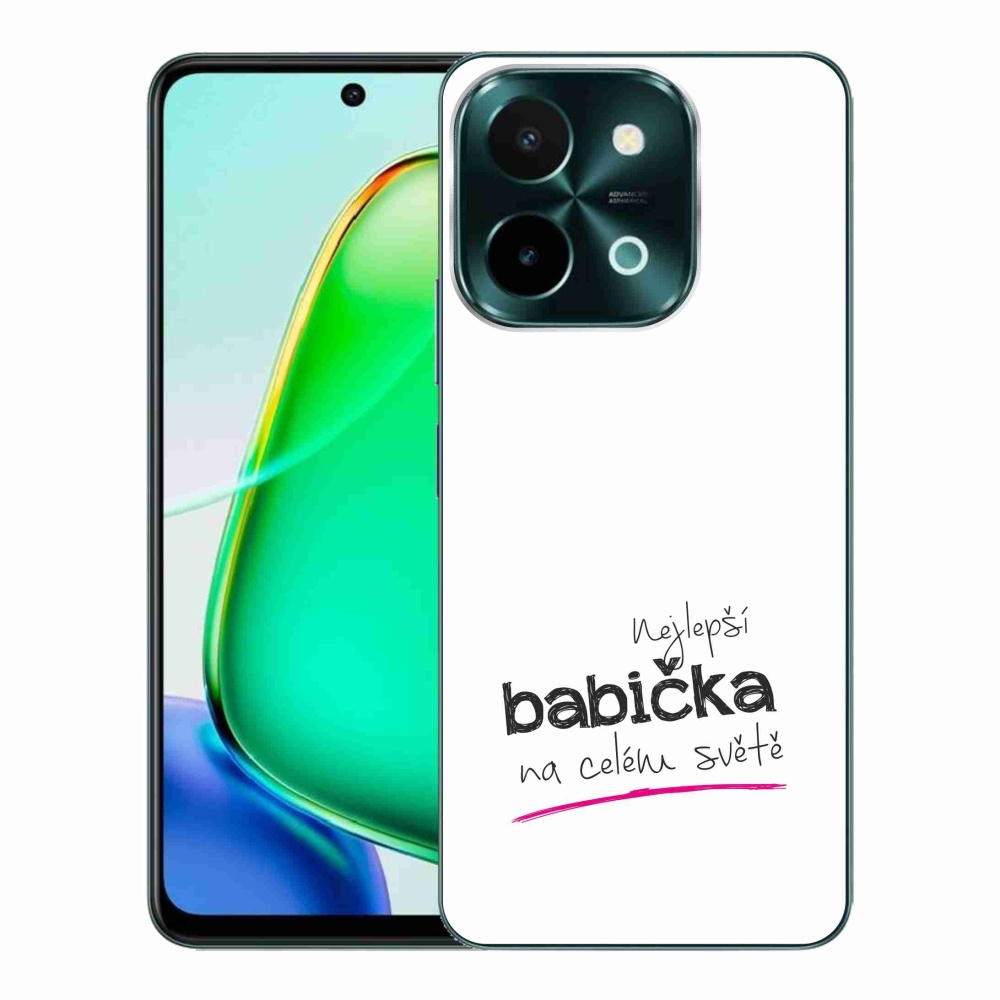 Gel Cover mmCase a Vivo Y28-on - Best Grandma 4 fehér háttérrel