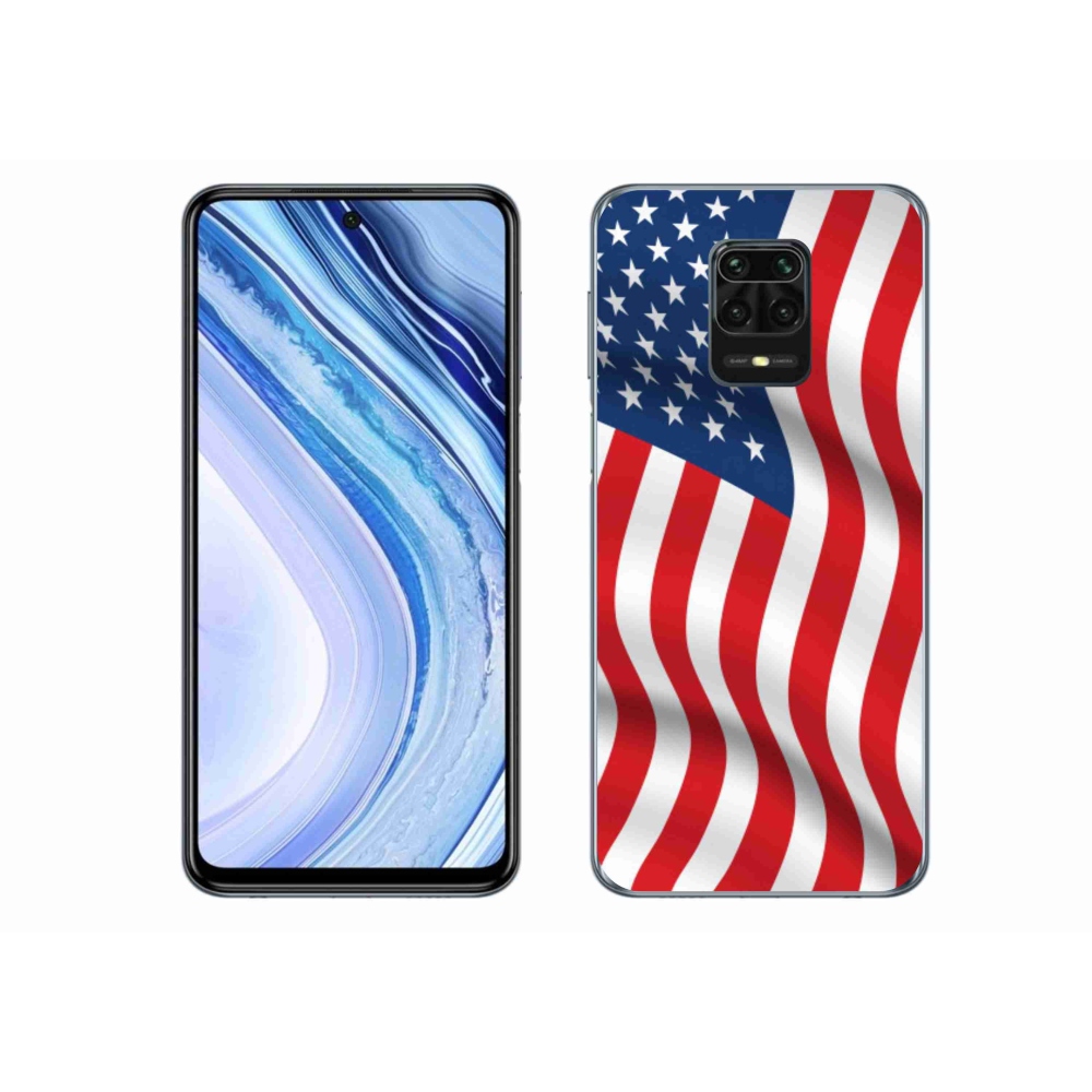 Gél borítás mmCase a Xiaomi Redmi Note 9S-hez - amerikai zászló