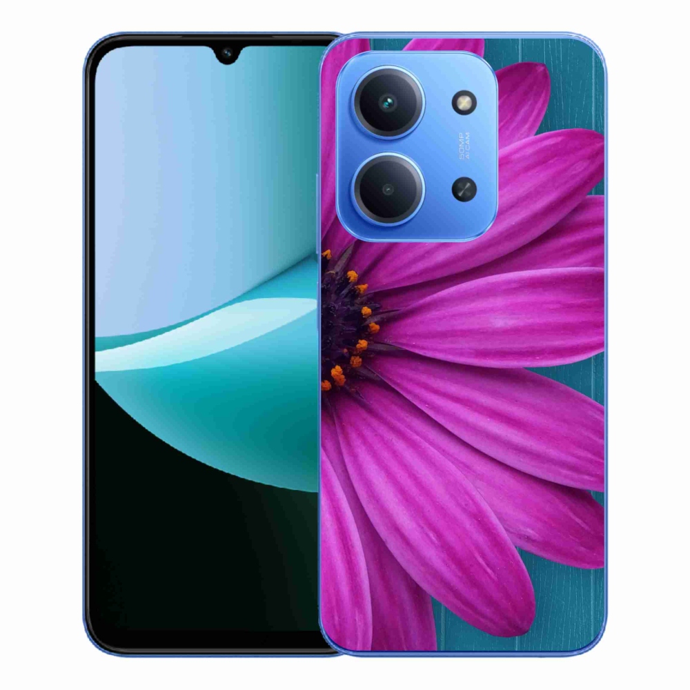 Gél borítás mmCase a Xiaomi Redmi 15C 4G/5G (173mm) - lila margaréta