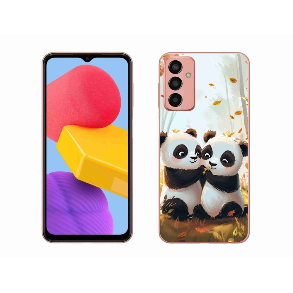 Zselés borítás mmCase Samsung Galaxy M13 készülékhez - pandák