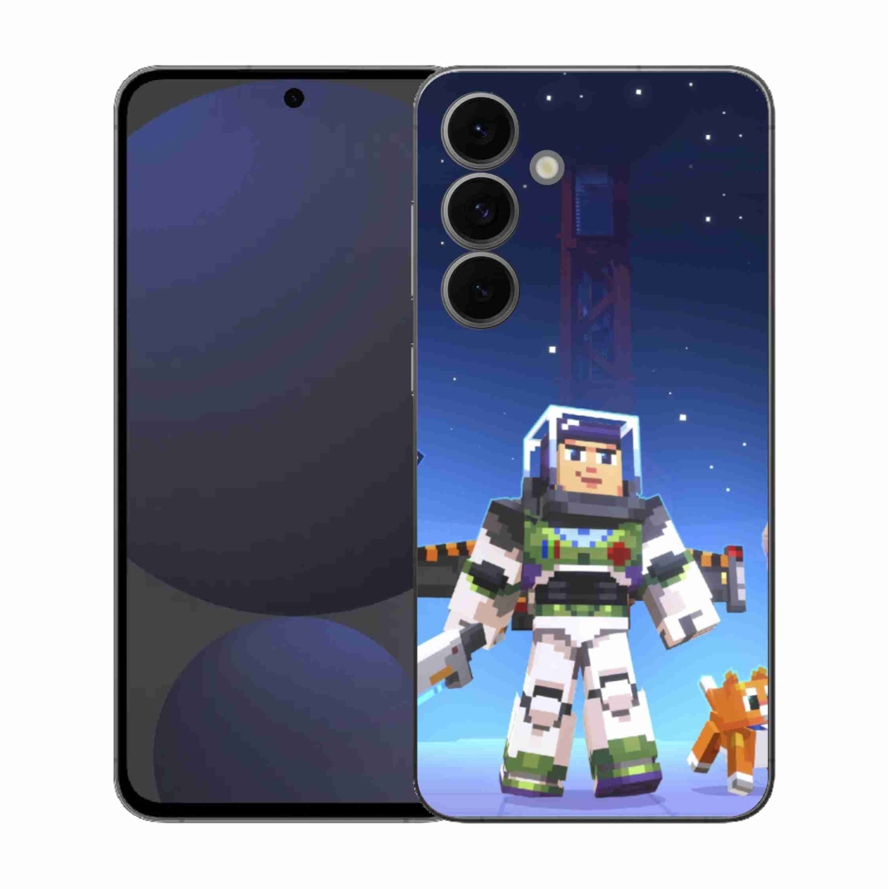 Gél borítás mmCase Samsung Galaxy S25 FE - minecraft 2