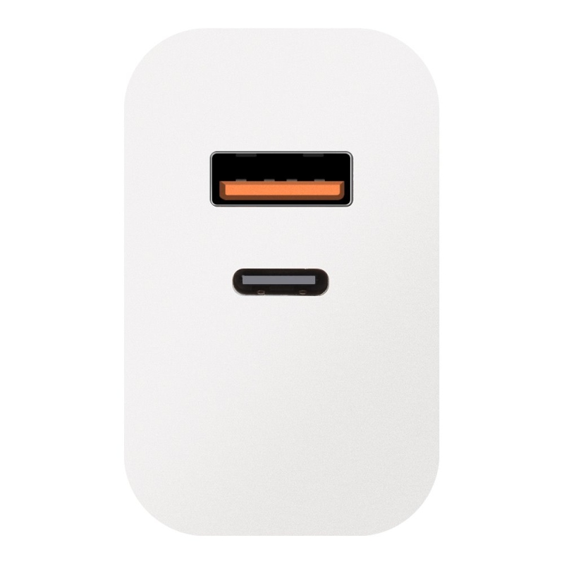 Csomag:ME utazási töltő USB-A + USB-C 25W fehér