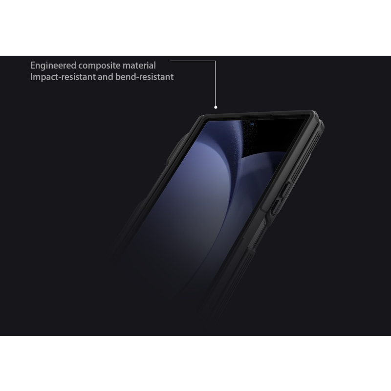 Nillkin CamShield Prop mágneses tolltartóval (átlátszó lencse) hátsó tok a Samsung Galaxy Z Fold 8 Ultra készülékhez, átlátszó fekete