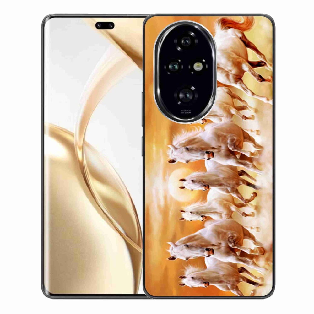 Gél tok mmCase a Honor 200 Pro 5G számára - lovak 2