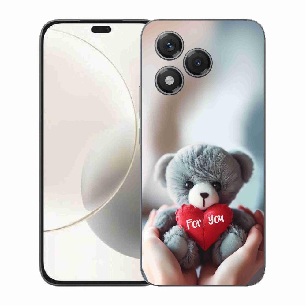 Gél borítás mmCase a Honor 400 Lite-hoz - mackó a szerelmesek számára