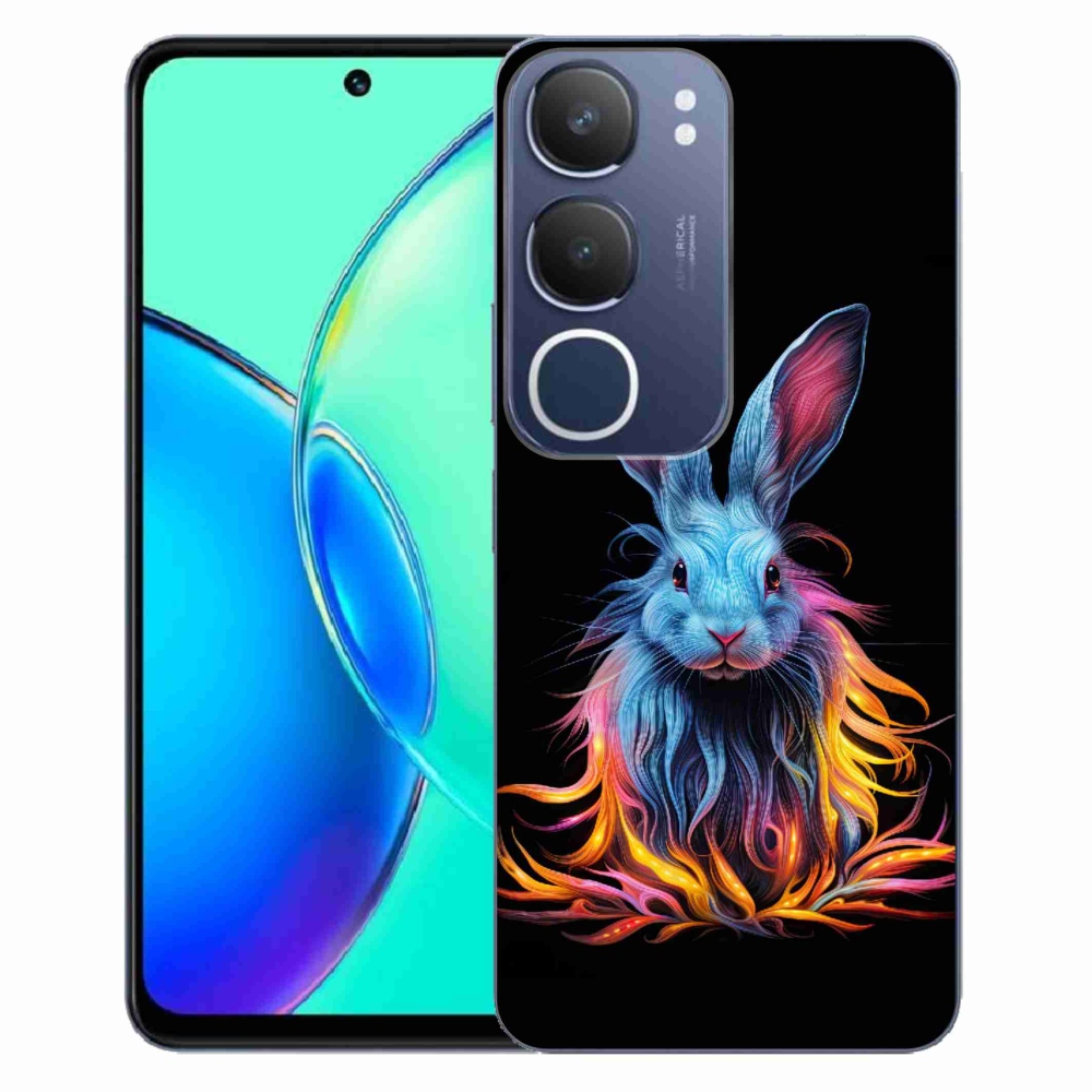 Gélfedél mmCase a Vivo Y19s-en - absztrakt nyúl