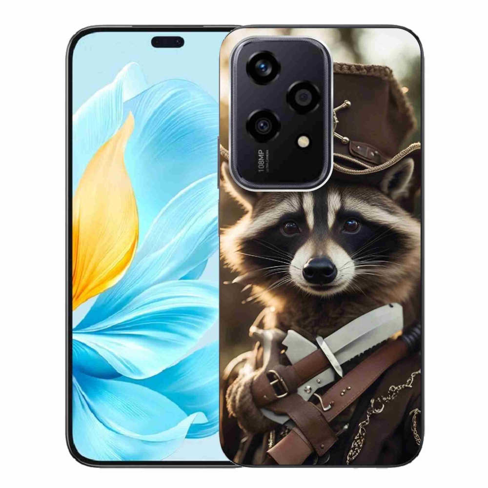 Zselés borító mmCase a Honor 200 Lite 5G számára - mosómedve egyenruhában