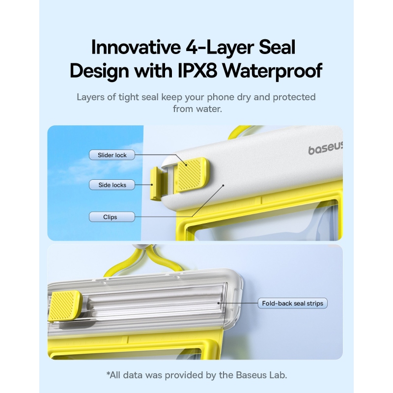 Baseus DeepDive sorozatú vízálló tok Fehér