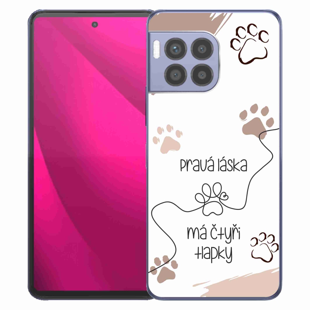 Zselés borító mmCase a T-Mobile T Phone 2 Pro készülékhez - kutyamotívum 1 fehér háttér