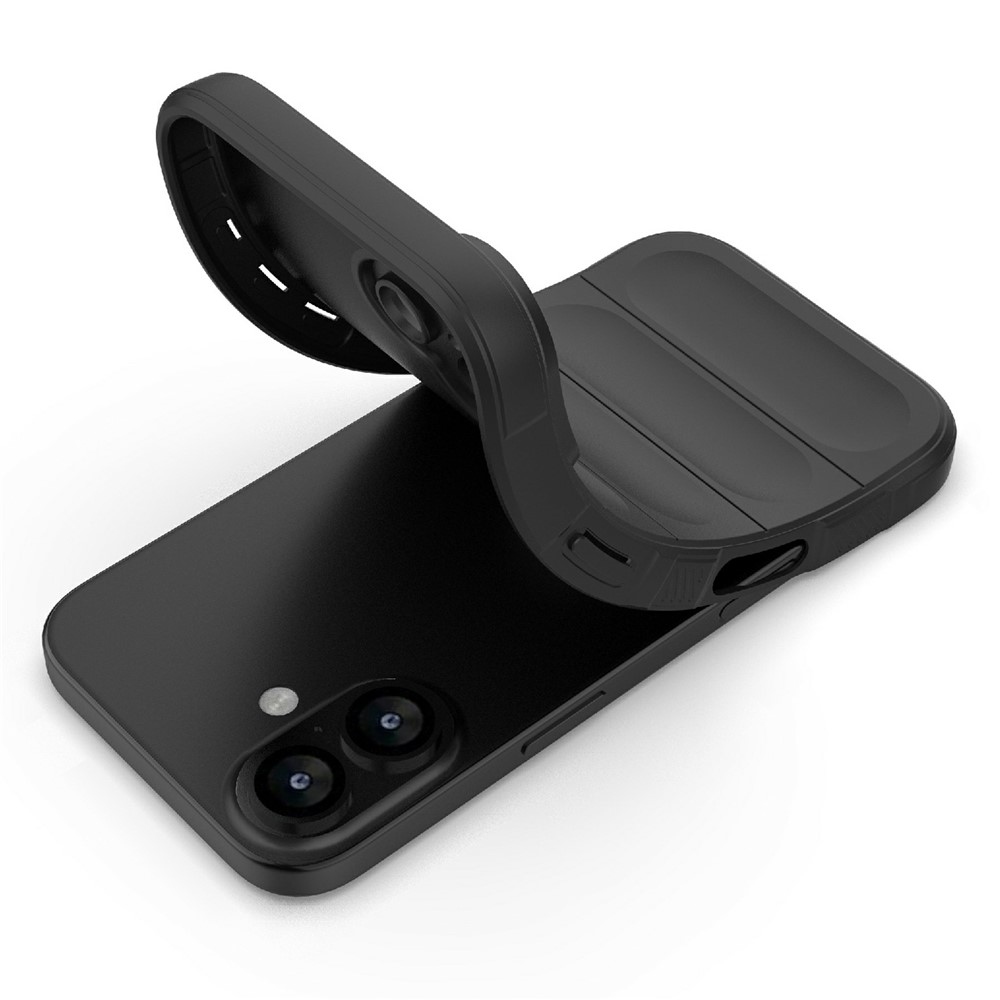 Rugg tartós zselés tok iPhone 17 készülékhez - fekete