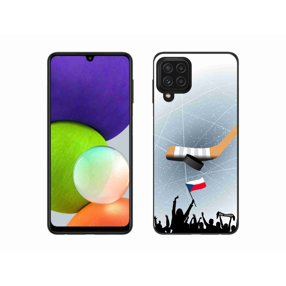 Gél borítás mmCase Samsung Galaxy A22 4G - hoki rajongóknak