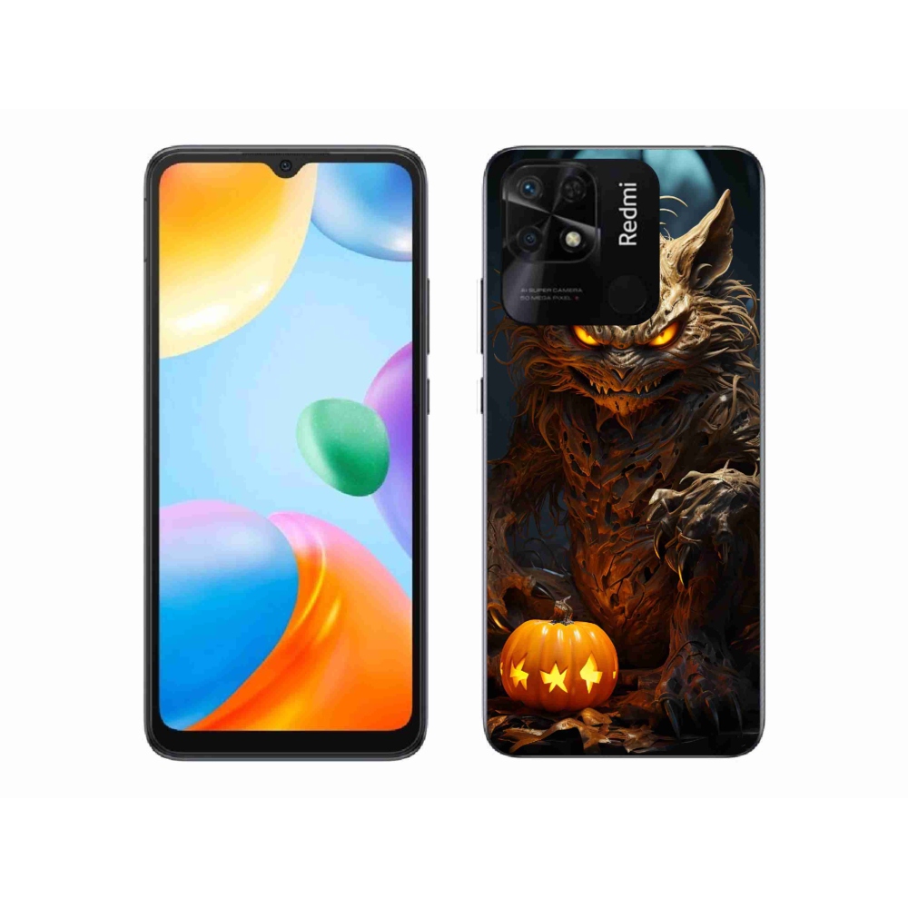 Gél borítás mmCase a Xiaomi Redmi 10C-hez - Halloween szörnyeteg