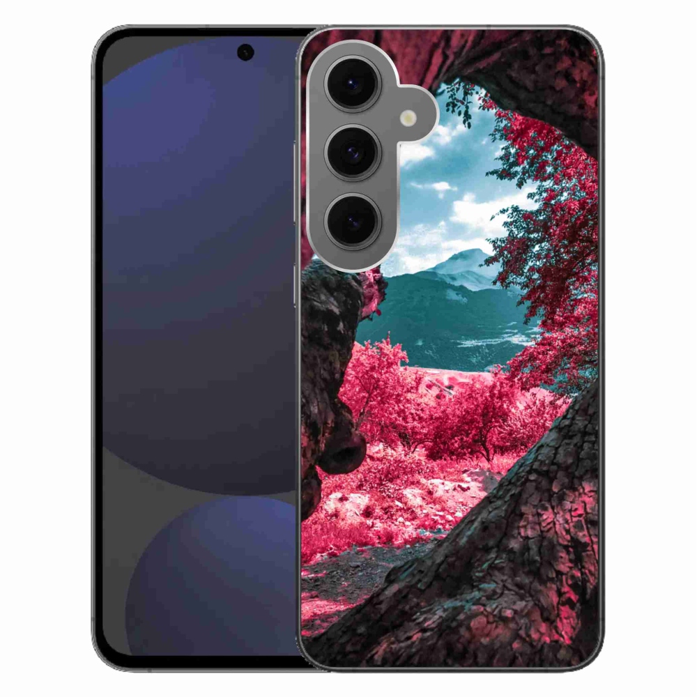 Zselés borítás mmCase Samsung Galaxy S24 FE készülékhez - hegyi kilátás