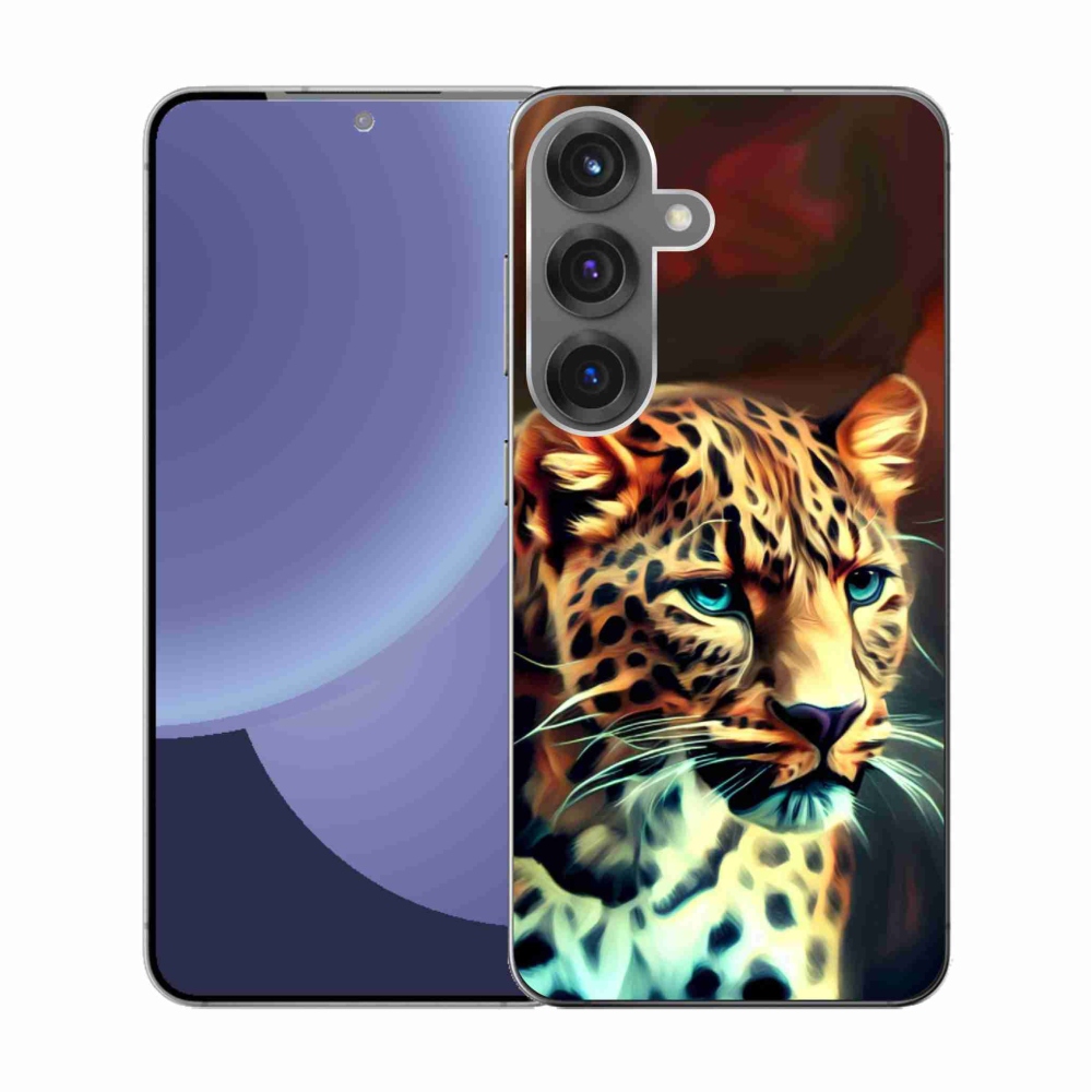 Gél védőhuzat mmCase Samsung Galaxy S25 készülékhez - leopárd