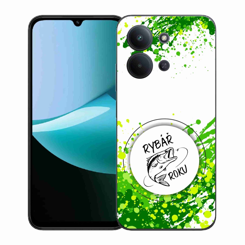 Gél borítás mmCase a Xiaomi Redmi 15C 4G (171mm)/Poco C85 4G (171mm) - az év horgásza fehér háttérrel