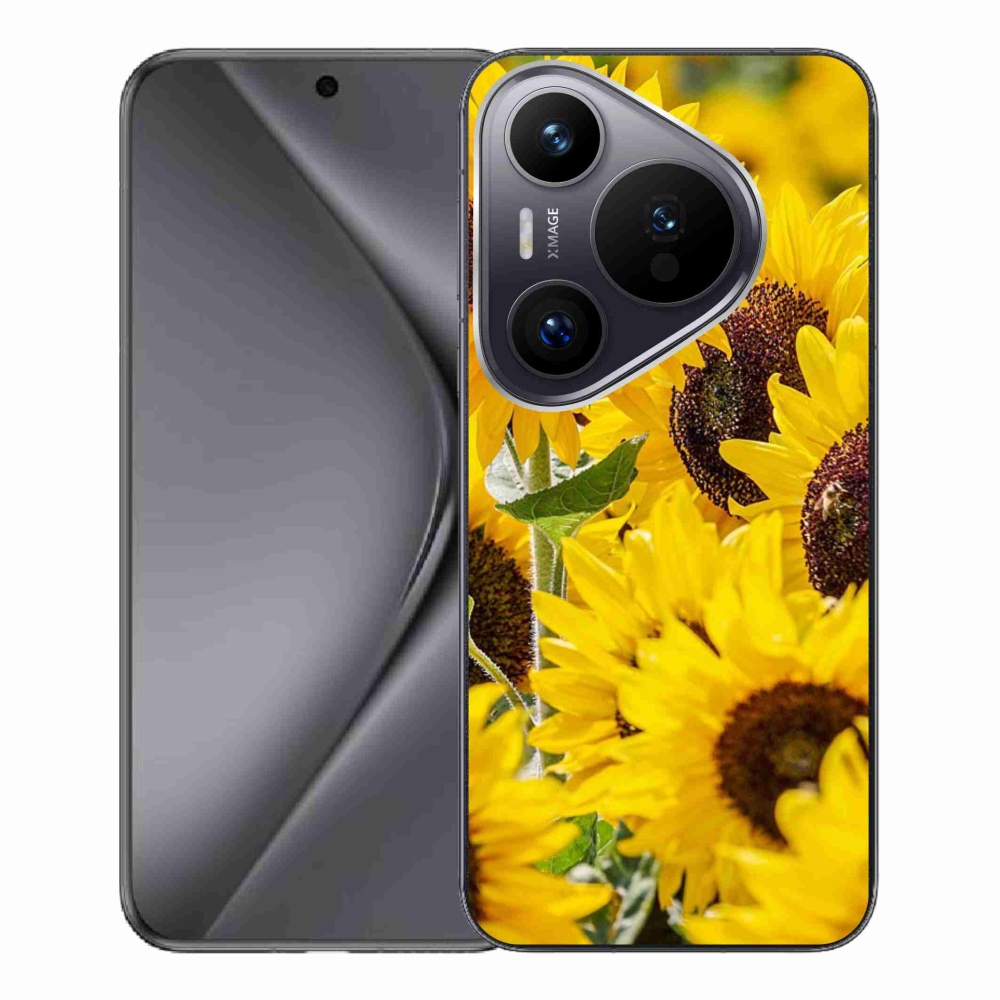 Zselés borítás mmCase a Huawei Pura 70 Pro készülékhez - Napraforgó