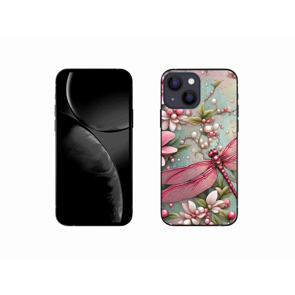 Zselés borítás mmCase iPhone 13 mini készülékhez - szitakötő