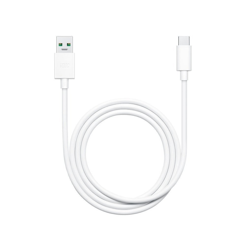 DL129 Realme USB-C adatkábel gyors töltés 65W 1m fehér (ömlesztve)