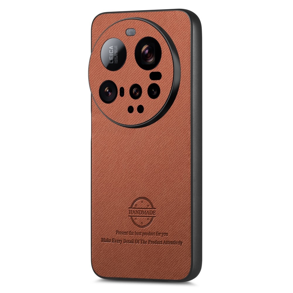 Kézzel készített zselés tok műbőrrel Xiaomi 15 Ultra - barna