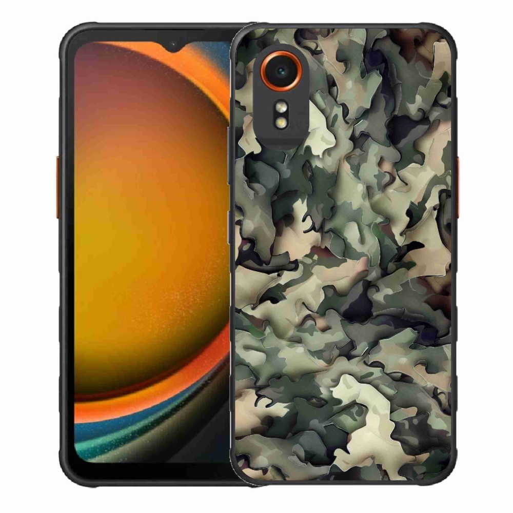 Zselés borítás mmCase Samsung Galaxy Xcover 7 készülékhez - terepszínű minta 9