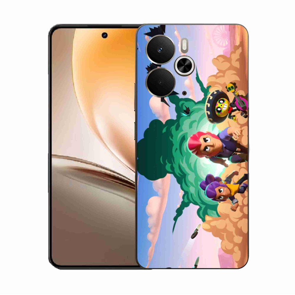 Gél borítás mmCase a Realme 14 5G/14T 5G-hez - verekedős csillagok