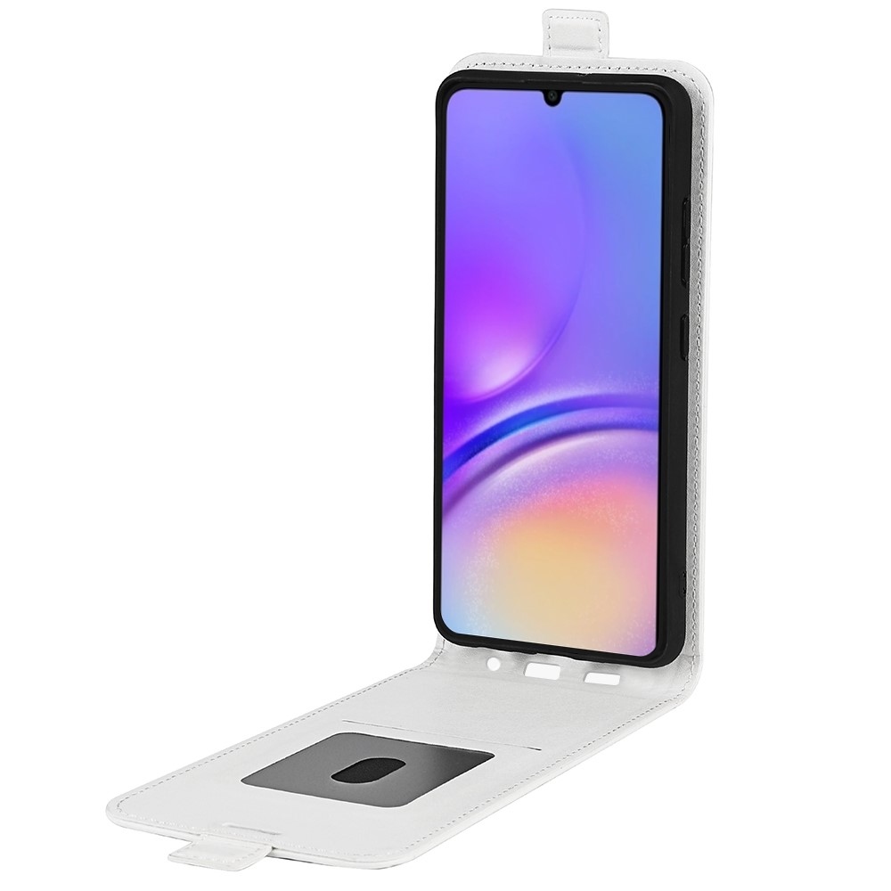 Függőleges flip tok Samsung Galaxy A07 4G készülékhez - fehér
