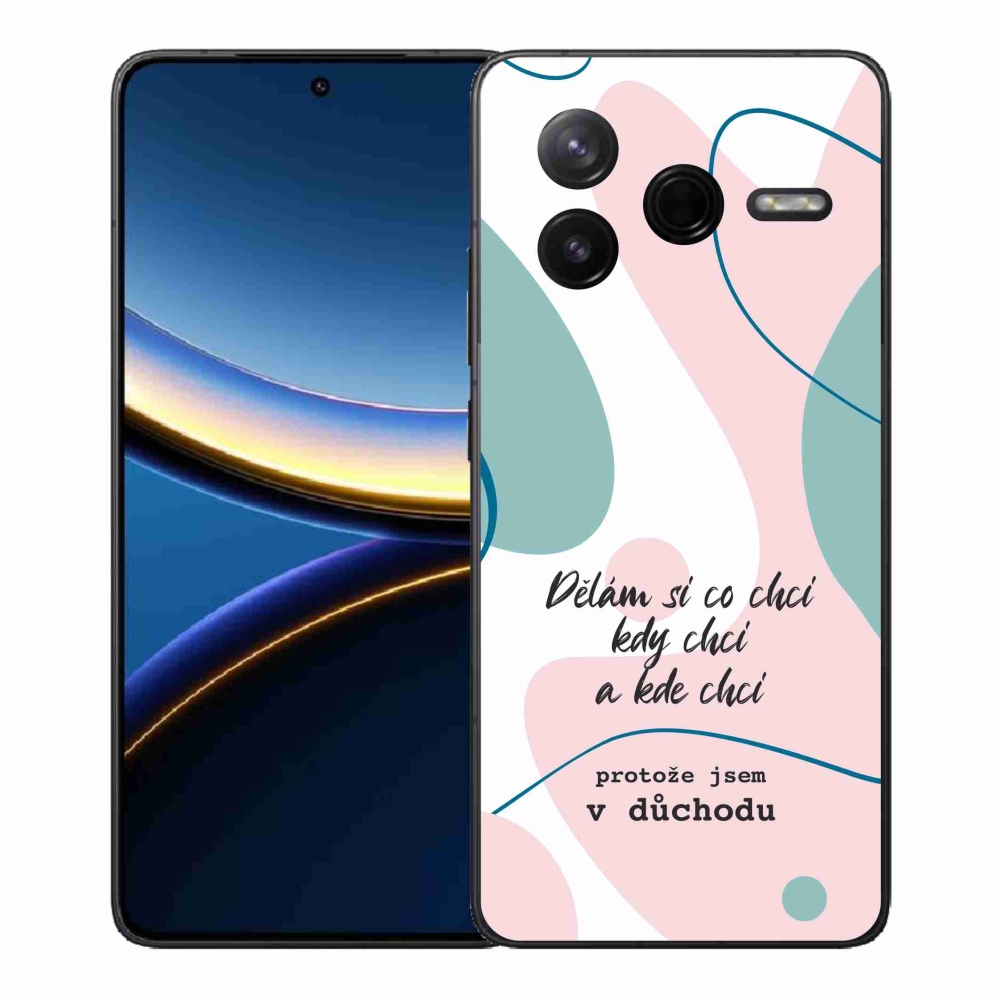 Gél borító mmCase a Xiaomi Poco F7 Pro számára - vicces szöveg 10 fehér háttér