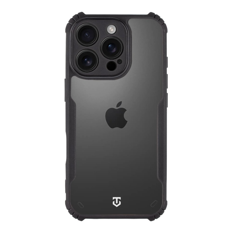 Tactical Quantum lopakodó védőburkolat Apple iPhone 16 Pro készülékhez Clear/Fekete