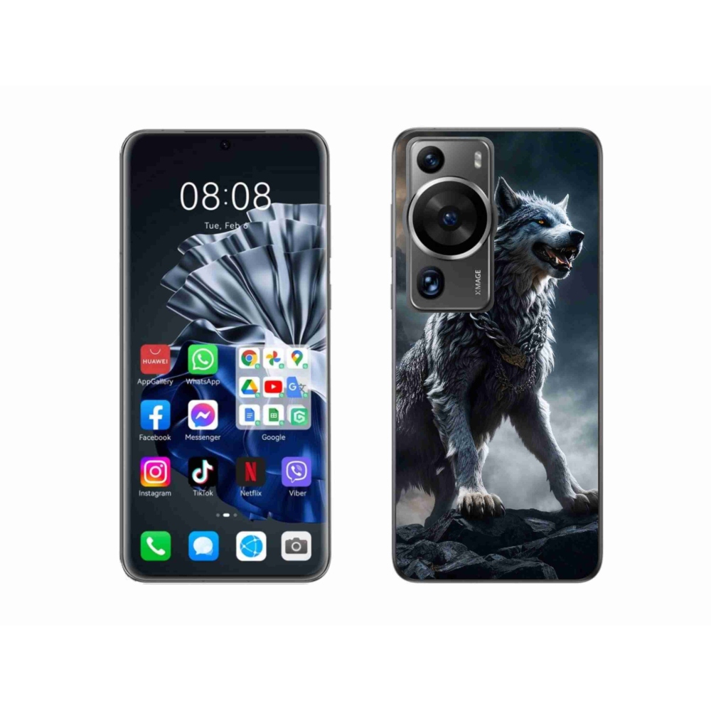 Gél borítás mmCase a Huawei P60 Pro készülékhez - farkas 1
