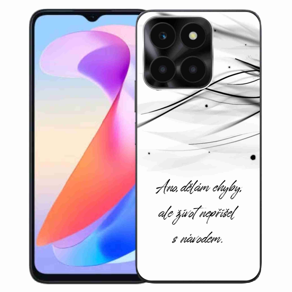 Zselés borítás mmCase a Honor X6a készülékhez - idézet fehér háttérrel