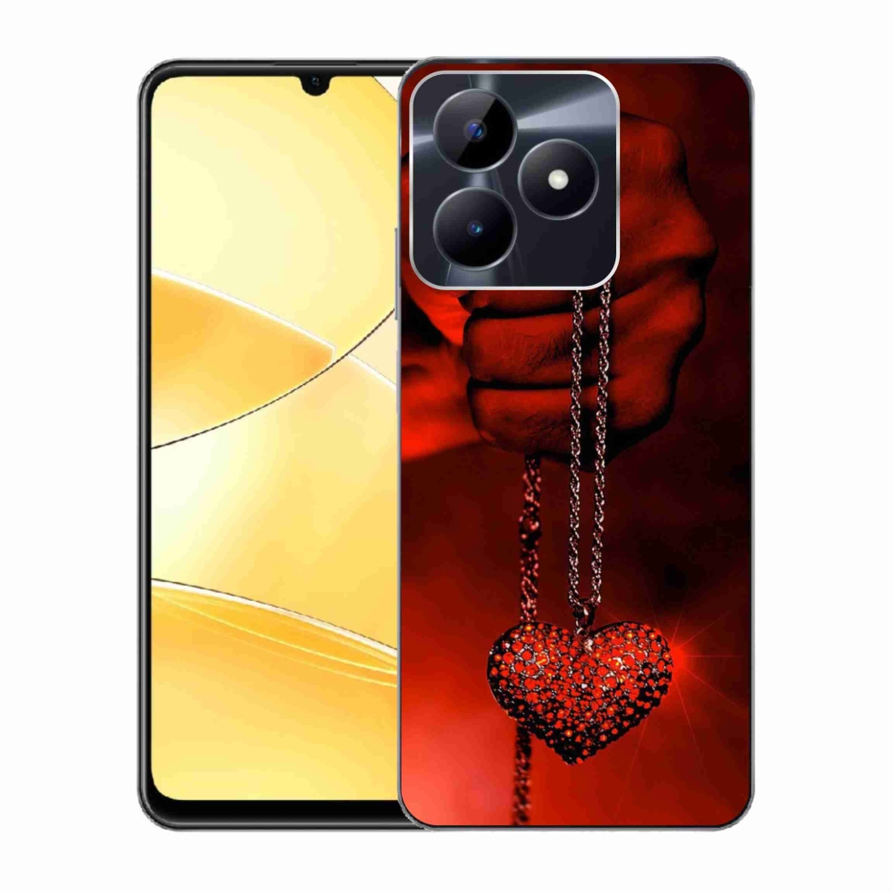 Zselés borítás mmCase a Realme C51/C53 készülékhez - nyaklánc