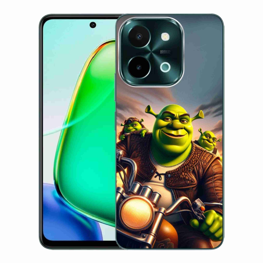 Gél borítás mmCase a Vivo Y28-hoz - Shrek egy motorkerékpáron