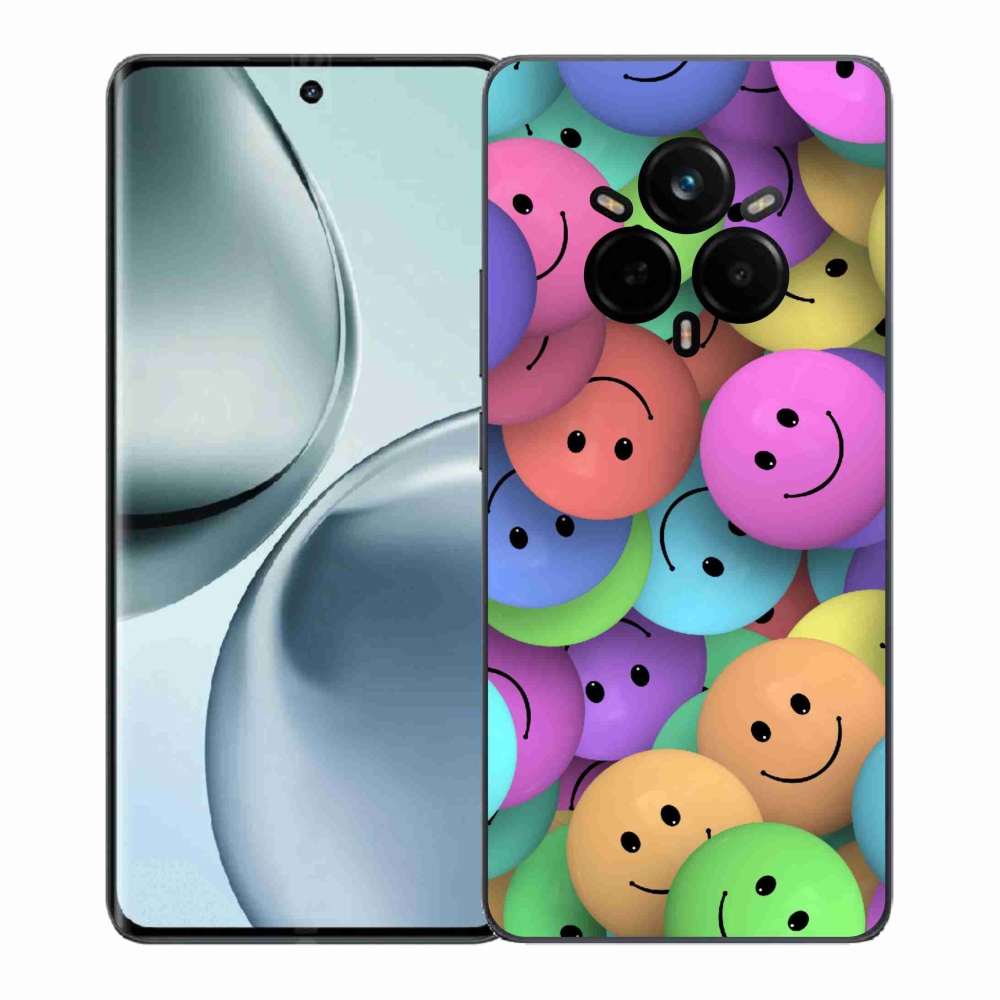 Gél borító mmCase a Realme 14 Pro+ 5G készülékhez - színes smiley-k