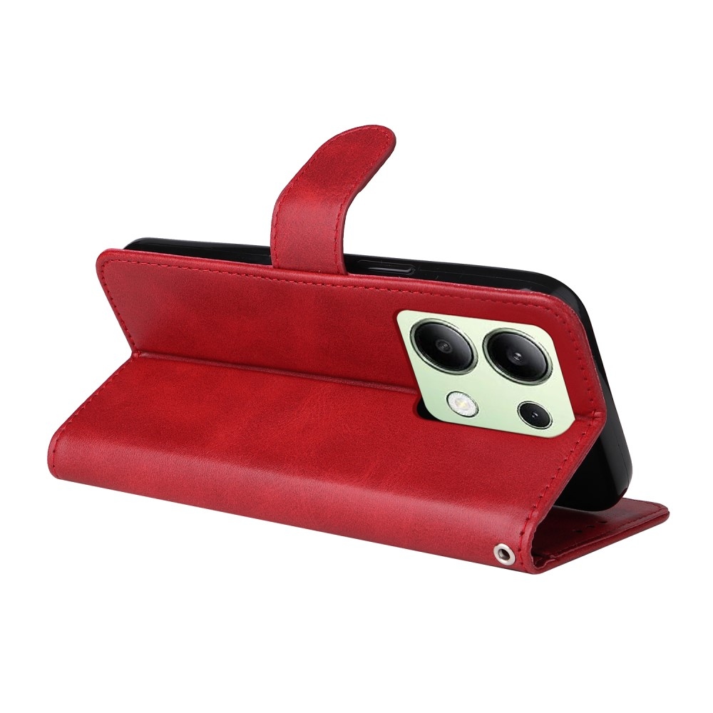 Tárcás könyv tok Xiaomi Redmi Note 13-hoz - piros