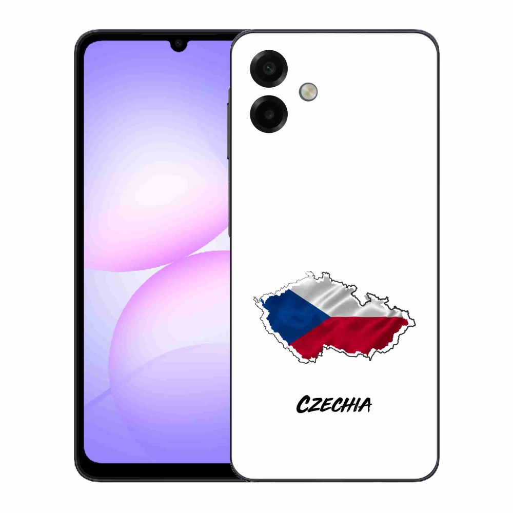 Gél borítás mmCase Samsung Galaxy A07 4G - Csehország fehér háttérrel