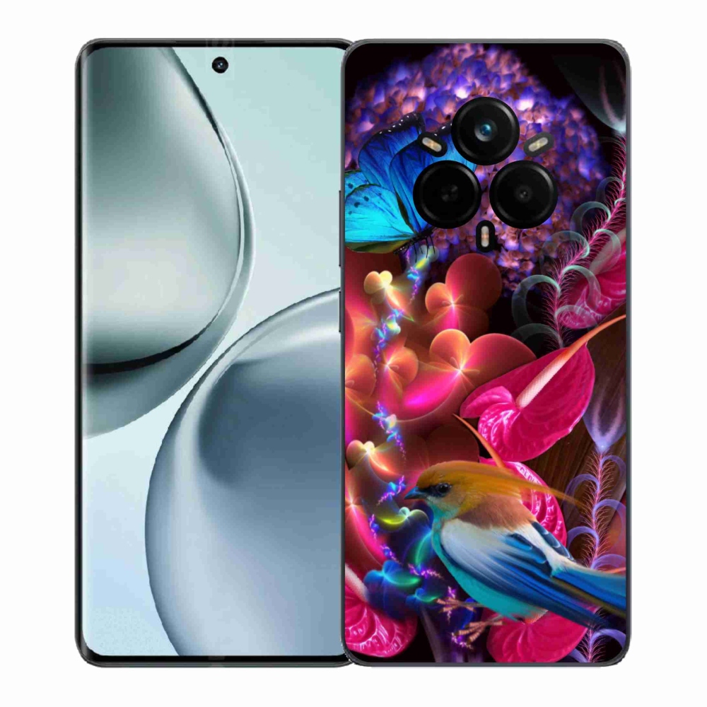 Gél borító mmCase a Realme 14 Pro+ 5G készülékhez - színes virágok