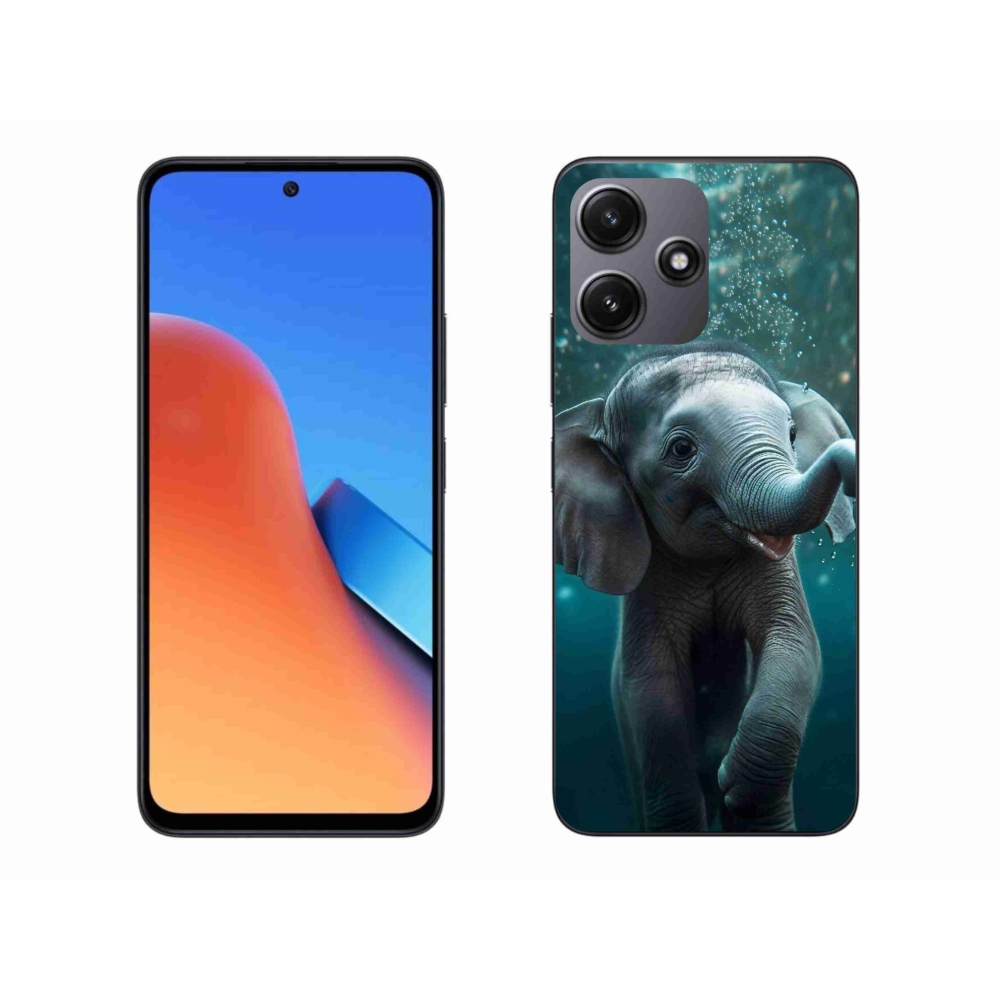 Gél borítás mmCase a Xiaomi Redmi 12 5G-hez - elefánt a víz alatt