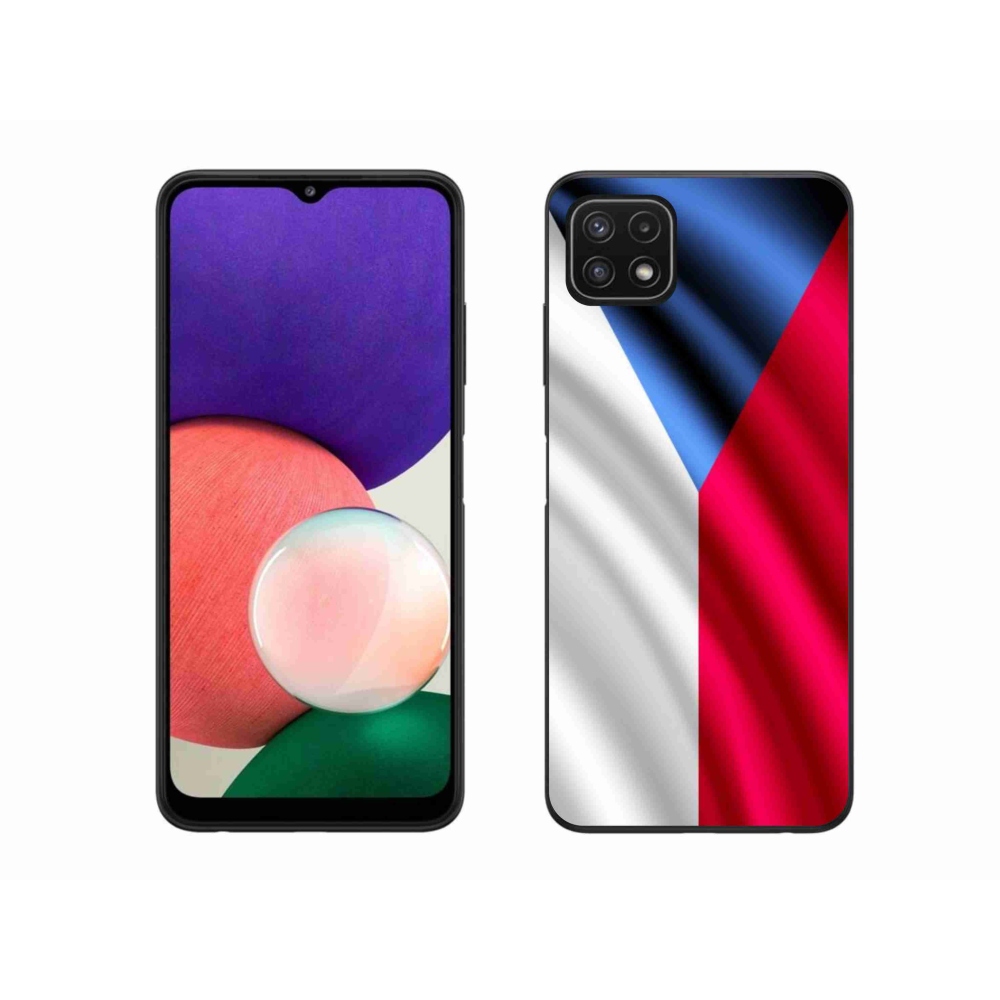 Gél védőhuzat mmCase Samsung Galaxy A22 5G - cseh zászlóhoz