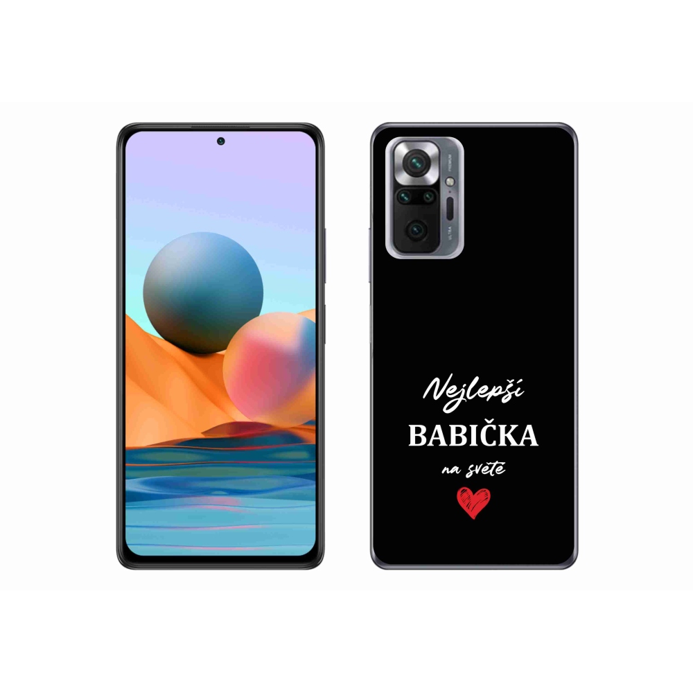 Gél borító mmCase a Xiaomi Redmi Note 10 Pro számára - a legjobb nagymama 1 fekete háttérrel