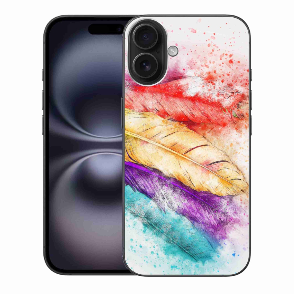 Zselés borítás mmCase iPhone 16 Plus készülékhez - színes toll