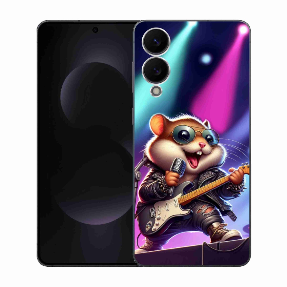 Gél borítás mmCase Samsung Galaxy S25 Edge készülékhez - hörcsög hintalóval