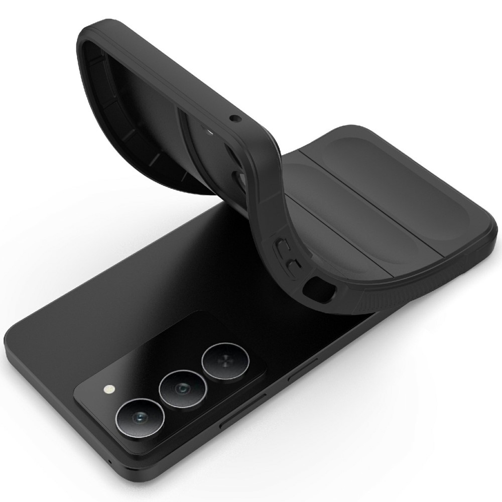 Rugg tartós zselés tok a Realme 14x 5G készülékhez - fekete