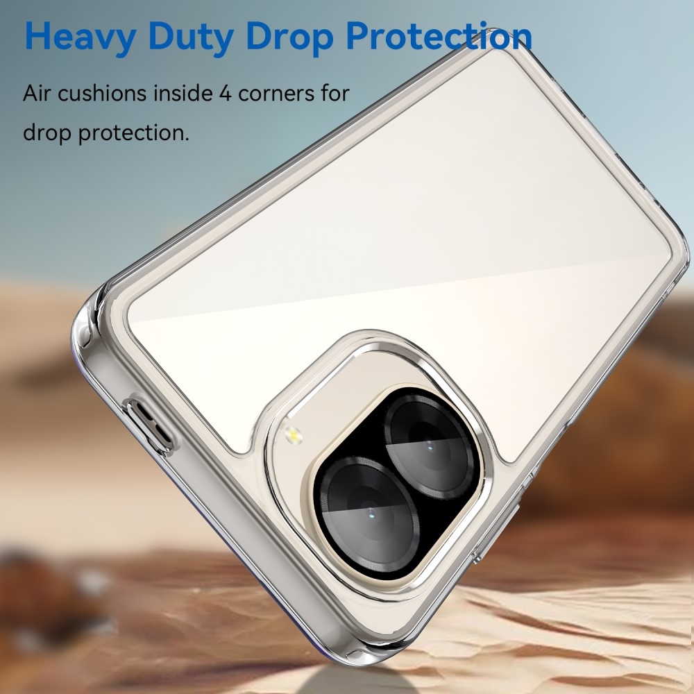 Gél tok kemény hátlappal Xiaomi Redmi A5 (173.45x79.35x8.45mm) - átlátszó