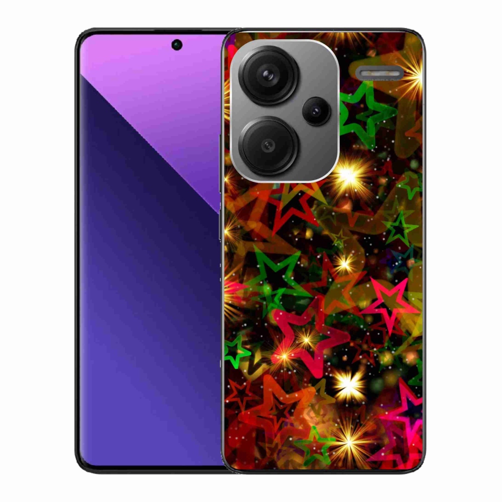 Gél borítás mmCase a Xiaomi Redmi Note 13 Pro+ 5G számára - színes csillagok