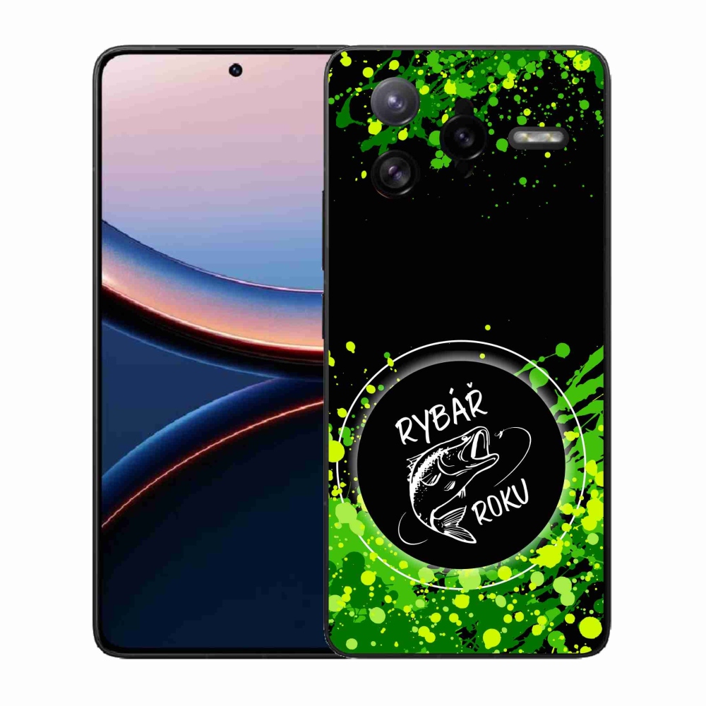 Gél borító mmCase a Xiaomi Poco F7 Ultra számára - az év halászának fekete háttere