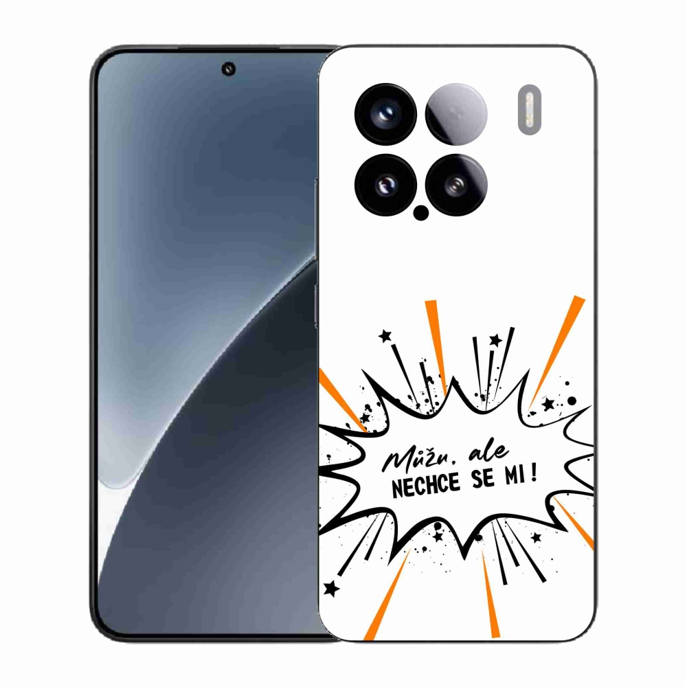 Gél borító mmCase a Xiaomi 15-hez - vicces szöveg 11 fehér háttérrel