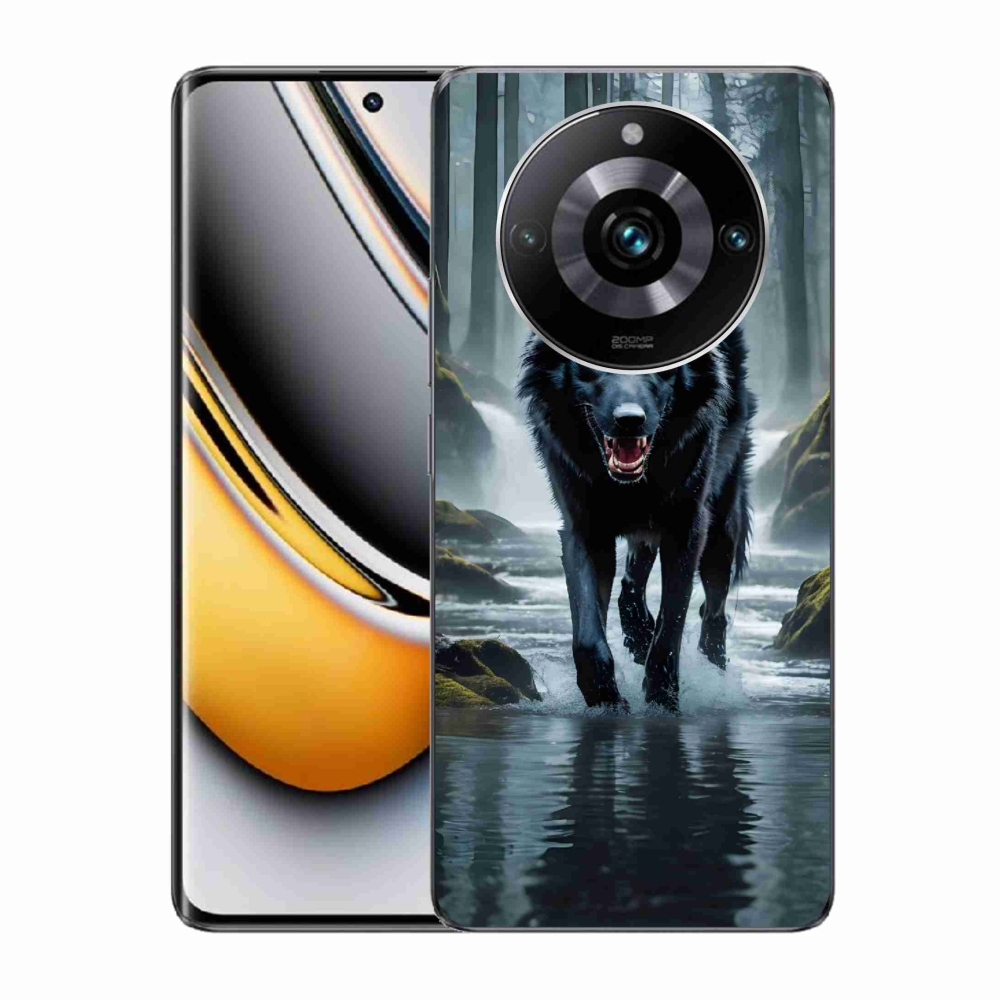 Zselés borítás mmCase a Realme 11 Pro/11 Pro+ készülékhez - fekete farkas